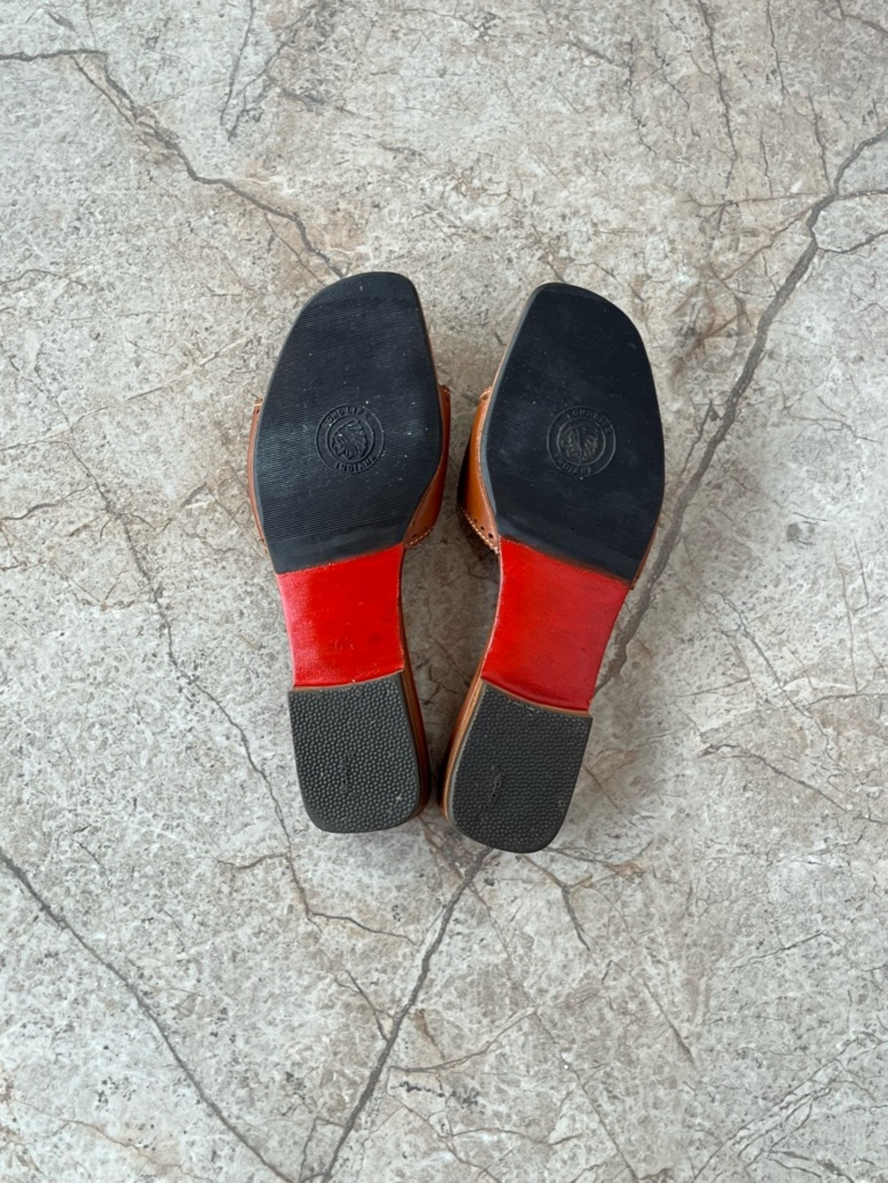 Christian Louboutin Leather Brogue Slides Mules Brown Buckle Sandals - Picture 10 of 10